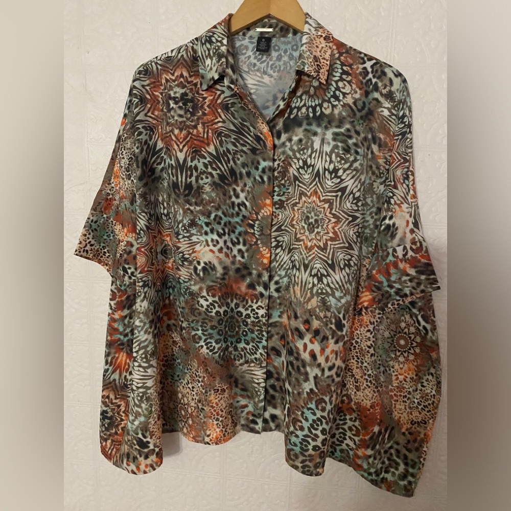 Chico | BLACK LABEL | Medallion Haze Shirt | Size 0